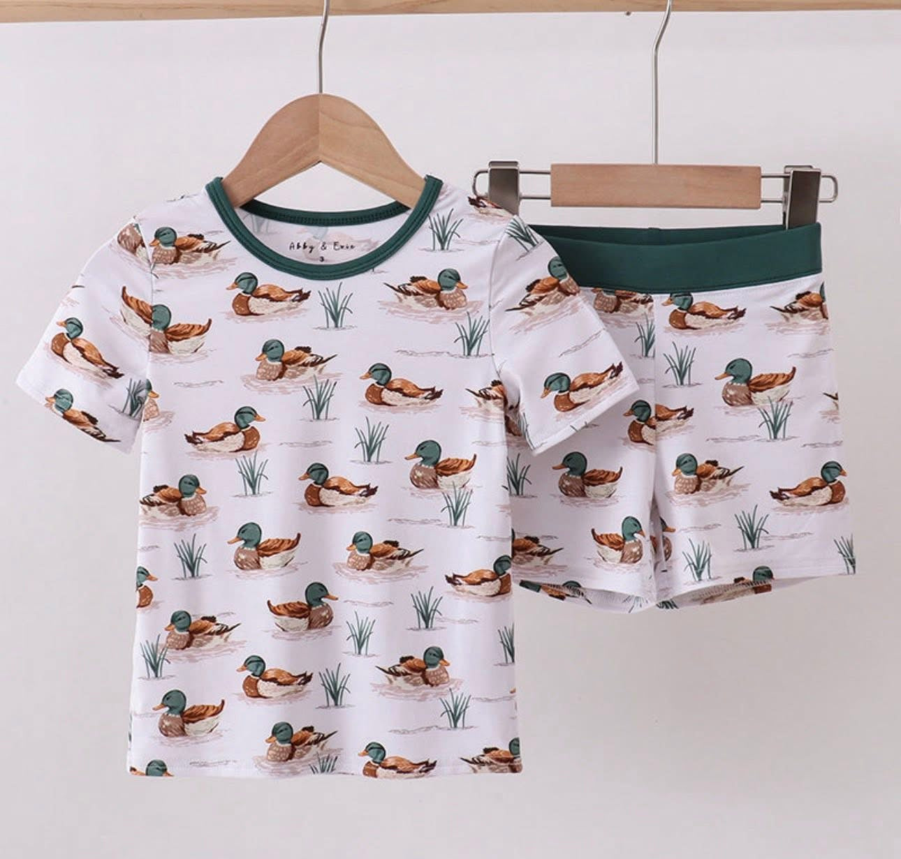 Duck Bamboo Shorts Set