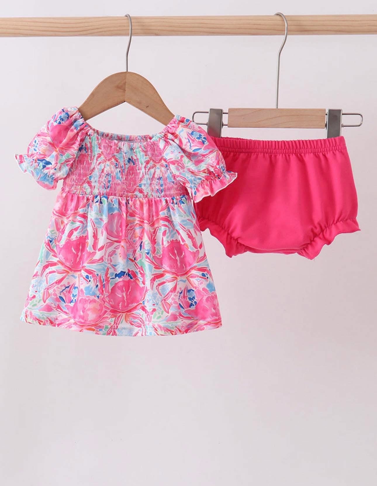Crab Diaper Set