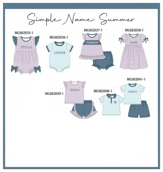 Simple Summer Name collection