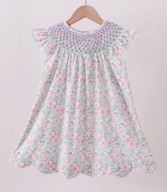 Floral Smocked Dress