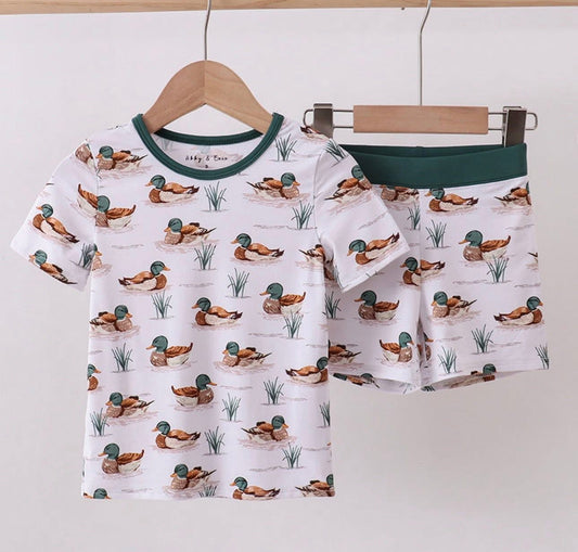 Duck Bamboo Shorts Set