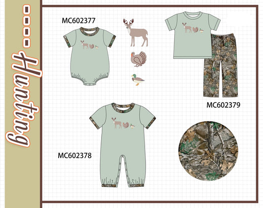 Deer,Duck,Turkey Pants Set
