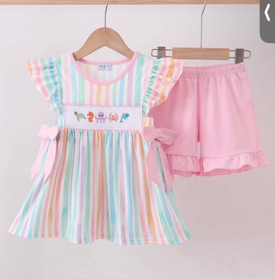 Aquarium Animals Shorts Set