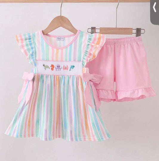 Aquarium Animals Shorts Set