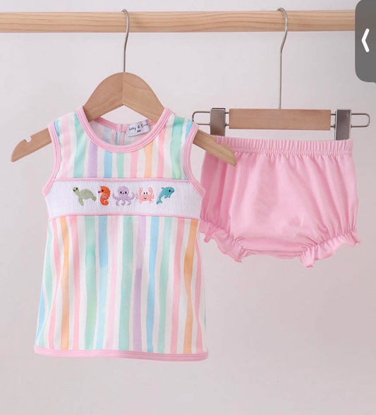 Aquarium Animals Diaper Set