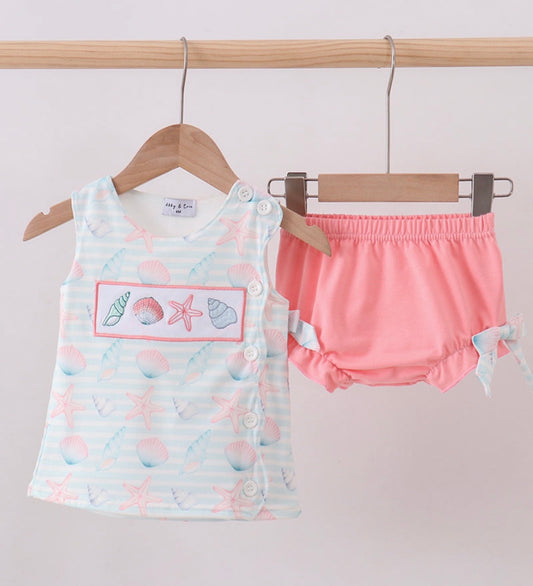 Seashell Diaper Set