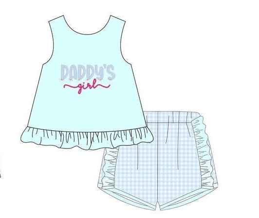 Daddy's Girl Shorts Set