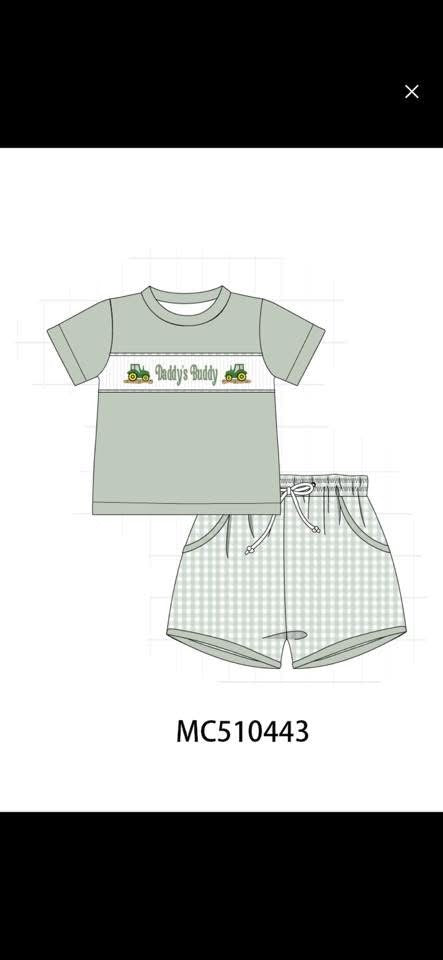 Daddy's Buddy Shorts Set