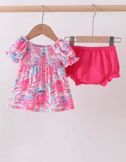 Crab Diaper Set
