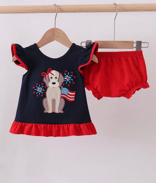 4th of July Puppy Diaper set