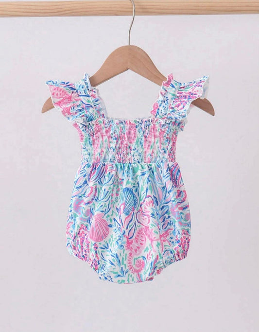 Smocked pink Bubble