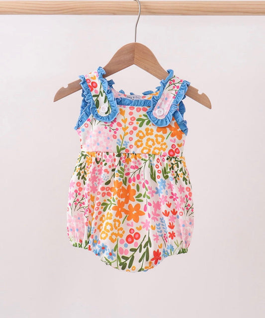 Blue Floral Bubble
