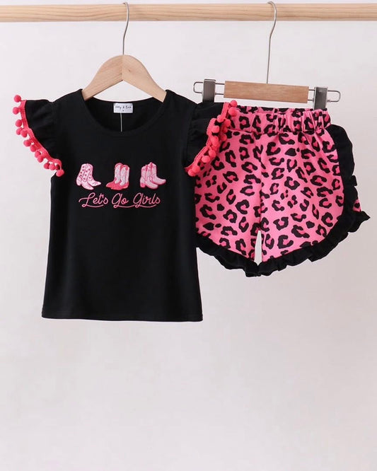 Let's go Girls Shorts Set