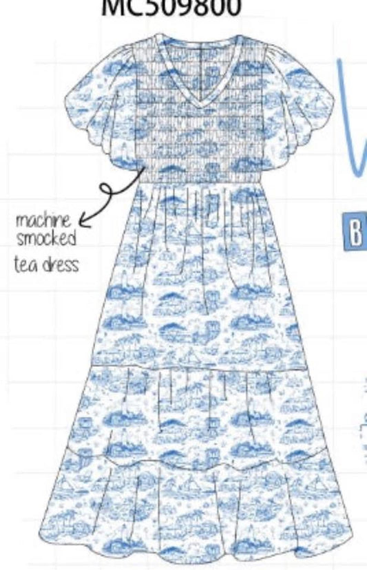 Blue Mom Dress