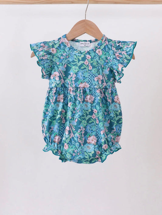 Blue Floral Lilly Bubble
